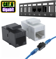 Prise Keystone Cat6 10 Gbps RJ45 Keystone Jack 90 °   Connecteur RJ45 à insertion directe pour panneaux de brassage et plaques murales