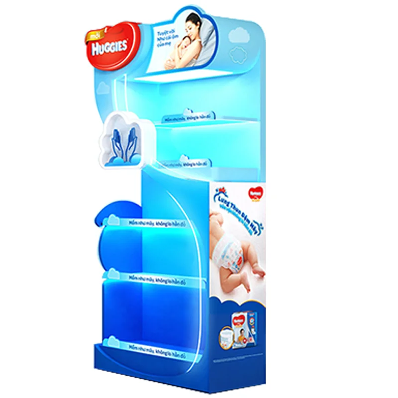Apache Customized PVC Display Stand for Baby Diapers and Other Baby Products for Baby Stores — view 2