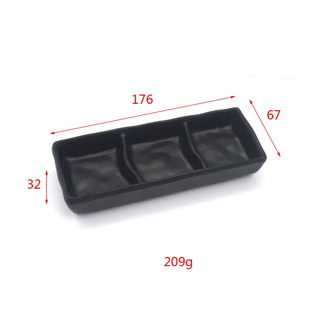 Elegant appearance black charger custom print melamine plates cheap restaurant plates
