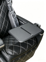 Siège de capitaine en cuir Nappa noir pour MPV/avion avec table pliante, massage électrique, ventilation et chauffage pour modification intérieure de MPV/van
