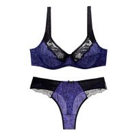 Culotte en dentelle à imprimé floral avec logo personnalisé, grandes tailles, lingerie sexy pour femmes, sous-vêtements féminins, ropa interior de encaje para mujeres