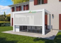 Pergola en aluminium de haute qualité avec persiennes réglables, tailles personnalisées et prix direct d'usine abordable
