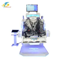 Simulateur de vol VR 9D Rotation à 360 degrés Montagnes russes pour parcs d'attractions intérieurs/extérieurs et centres commerciaux avec matériau PVC