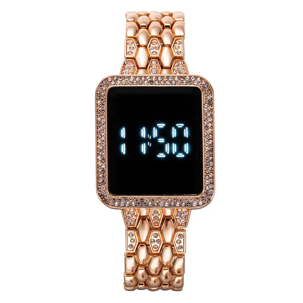 Cheap New Electronic Watch Women's Lovers Touch Wholesale Waterproof Watch Men's Diamond LED Touch Screen Watch