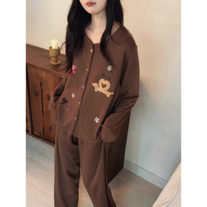Camicie da <span class=keywords><strong>Notte</strong></span> con Imbottitura sul Petto, Nuova Collezione Autunno Inverno, Dolce Completo da Casa per Ragazze con Motivi Cartoon - Product Image 1
