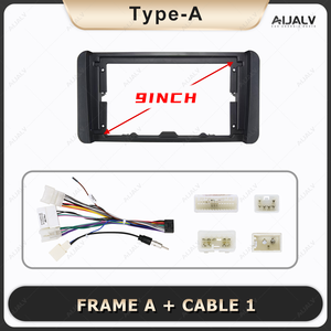 Aijia 2din Head Unit Kit telaio auto 9 pollici per FAW <span class=keywords><strong>TOYOTA</strong></span> WIGO AGYA(GR) 2023 Android Car Audio Radio Stereo cornice Fascia - Product Image 3