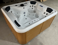 Villa SPA avec piscine extérieure en acrylique pour 3 personnes, baignoire spa d'hôtel et panneau intelligent à température constante