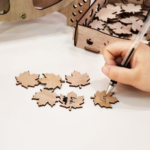 Maple lá bảng tin đám cưới mùa tốt nghiệp cuốn sách tin nhắn sáng tạo đăng ký trước khi Kết Hôn hộp phước lành - Product Image 4