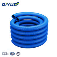 Conduite semi-rigide pour air frais, pièces de ventilation centrale, systèmes de conduites d'air flexibles ondulées double couche en PE 75/90/110 mm