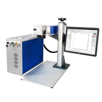 JPT MOPA M7 Couleur Fiber Laser Split Machine de Marquage Gravure sur Métal Acier Aluminium Bijoux Collier