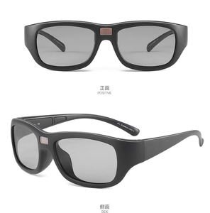 Atenuación LCD Energía solar Cambio automático de color Lentes polarizadas Electrónica Ajustable Oscuridad Gafas de sol Hombres - Product Image 2