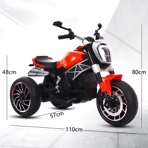 Moto électrique pour garçons jouets à enfourcher trois couleurs bleu blanc et rouge pour enfants garçons