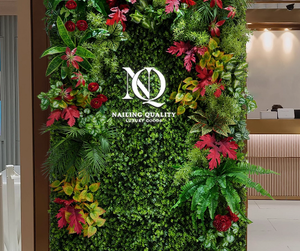 Kunstgras wandpaneel voor binnen/buiten, kunstbloemen wand, groene wand voor decoratie, duurzaam en stijlvol - Product Image 3