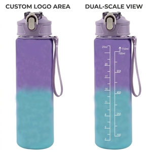 Bouteille d'eau sportive d'extérieur en PC de haute qualité avec paille, grande capacité, pour fitness, étudiants, camping estival - Product Image 5