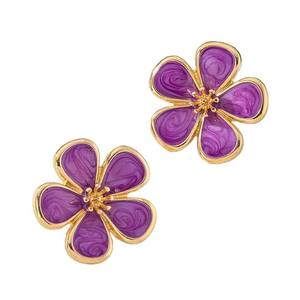 Pendientes de Perlas de Imitación con Diseño Floral de Aleación de Zinc para Mujer, Elegantes y Modernos, Regalo de Moda para Aniversario - Product Image 6