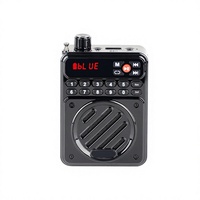 Amplificateur vocal portable Y819 avec écran numérique LED, radio FM, lecteur MP3, USB, TF, AUX pour l'enseignement et les guides touristiques