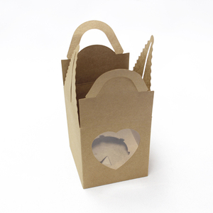 Kraft Food Box Custom Printed Kraft Paper Food Packaging Take Away Lunch Box For Snacks