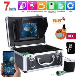 7 Inch Công Cụ Tìm Cá Câu Cá Dưới Nước 1080P Máy Ảnh Kit 7 Inch WIFI Không Dây 16GB Video Ghi Âm DVR + 15M 6W IR Máy Ảnh Dưới Nước - Product Image 2