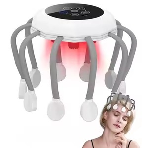 Masseur électrique du cuir chevelu Phenitech avec 5 modes, masseur de tête, gratte-tête avec thérapie par lumière rouge - Product Image 1