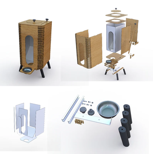 ODM OEM Ecológico 2L Cuenco Rectangular Automático Portátil a Prueba de Fugas 2 en 1 Material DE LA PC Comedero para Gatos/Perros Pollos y Perros Carga - Product Image 5