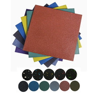 Epdm Kindergarten Outdoor Stoß dämpfend Schwarz Rot Gym Bodenbelag Gummi bodenfliesen Mat