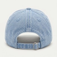 Casquette de baseball non structurée à profil bas en denim délavé vintage de haute qualité, avec logo brodé personnalisé, pour femme, 6 panneaux, style Dad Hat, vente en gros
