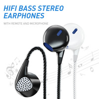Nouveaux écouteurs sport filaires transfrontaliers pour fabricants, avec microphone, design intra-auriculaire coloré, câble TPE haute élasticité de 1,2 m, prise jack 3,5 mm
