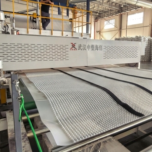Tapis de drainage géocomposite anti-déformation en HDPE/PP de 2m et 3m de large, <span class=keywords><strong>géotextile</strong></span> non tissé, ligne de production automatique - Product Image 2
