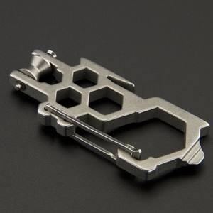 Ztc400 Aluminum Alloy <b>Carabiner</b> With Pulley Multi Functional Pocket Tool For Outdoor Use - Product Image 4