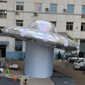 Ontwerp opblaasbare Alien implantaten led verlichting giant opblaasbare UFO model/opblaasbare vliegende UFO voor reclame