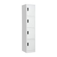 Casier de gym en acier de qualité supérieure, casier métallique avec portes battantes, armoire de rangement en métal pour vêtements, pour le bureau et la maison