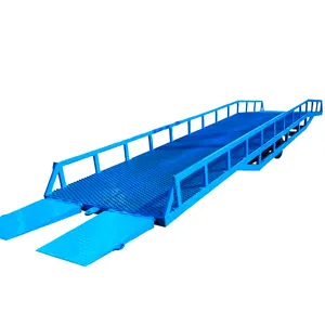 Manuel ayarlanabilir hidrolik silindir yükleme haznesi rampa konteyner depo platformu mekanik kenar Dock seviye