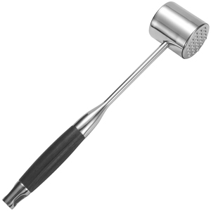 Attendrisseur de viande en acier inoxydable de haute qualité marteau à viande en bois presse à steak de boeuf-pour Hambourg - Product Image 6