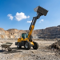 Sollevatore Telescopico 3500, 9500kg, Altezza di Sollevamento 4.8m, 4WD, Motore Deutz CE Euro V, Pala Gommata per Costruzioni e Agricoltura