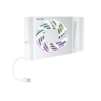 Ventilateur RGB de 10 cm avec contrôle de température par induction pour la coque de la console PS5 Slim, ventilateur de refroidissement de remplacement pour accessoires PS5 Slim