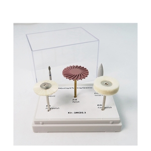 Kit de fraises de réglage et de polissage pour laboratoire dentaire, pour polisseuse diamantée céramique et porcelaine - Product Image 6