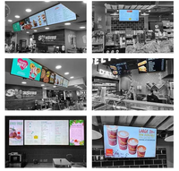 Super mince 43 pouces Android 11 LCD écran d'affichage publicitaire mural tableau de Menu numérique pour Restaurant recherche optimale