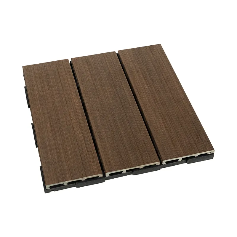 Hout Kunststof Composiet Diy Terraswerk Tegels Interlock Wpc Diy Vloerbedekking Quick-Build Diy Deck