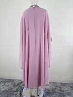 Kaftan de luxe en gros de Dubaï pour femmes, robe élégante en polyester, abaya d'hiver faite à la main, tenue modeste pour le Ramadan et les fêtes de l'Aïd