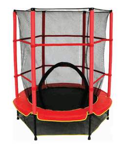 Trampoline d'entraînement intérieur personnalisable Weleap avec filet de sécurité, petit trampoline pour enfants, fabriqué en PP durable - Product Image 2