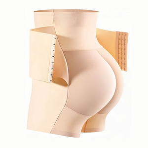 Shorts amincissants pour femme, <span class=keywords><strong>gainant</strong></span> taille haute, effet <span class=keywords><strong>ventre</strong></span> <span class=keywords><strong>plat</strong></span>, culotte sculptante, rehausseur de fesses, sous-vêtement de modelage, contrôle du <span class=keywords><strong>ventre</strong></span>, shapewear - Product Image 1