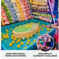 Tolefun CE 2.2m Série de jeux de stand de fête foraine en plastique avec éclairage LED néon pour centre de divertissement familial et jeu de compétences à prix