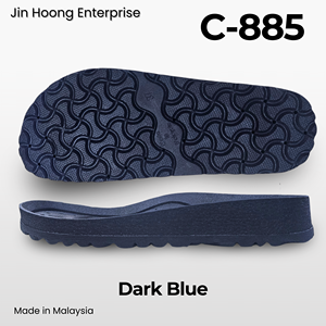 รองเท้าแตะผู้หญิง Jin Hoong รุ่น C-885 สีเทาเข้ม พื้นรองเท้า PVC น้ำหนักเบา ทนทาน กันลื่น หนา 38 มม. กันน้ำ - Product Image 6