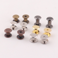 Vis de liage pour livre chicago, accessoire en métal, couleur or, 6mm, 50 pièces