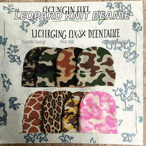 Gorro de Punto Jacquard con Estampado Digital de Moda Europea y Americana, 100% Acrílico, Cortavientos, Cálido, para Hombre y Mujer, para Exteriores - Product Image 2