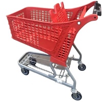 Chariot de courses pliable en plastique de type allemand Jiayuan, durable, avec cadre en acier zingué, roues en PU de 5 pouces, modèle avec logo personnalisé
