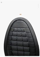Chaussures pour hommes 2026, respirantes, été, noires, à enfiler, en cuir PU
