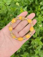 Bracelet extensible en perles de verre colorées, fait main, pour femme, idéal pour l'été et le quotidien, vente en gros