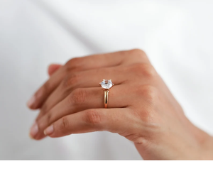 Anillo de compromiso con diamante de laboratorio certificado por IGI de 2 quilates, corte redondo, color E, claridad VS, diseño solitario clásico, anillo creado en laboratorio para mujer. - Product Image 2