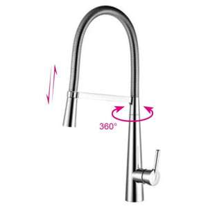 Robinet de lavabo pour légumes fabriqué en Chine, corps en laiton chromé avec fonction pivotante à 360 degrés - Product Image 6